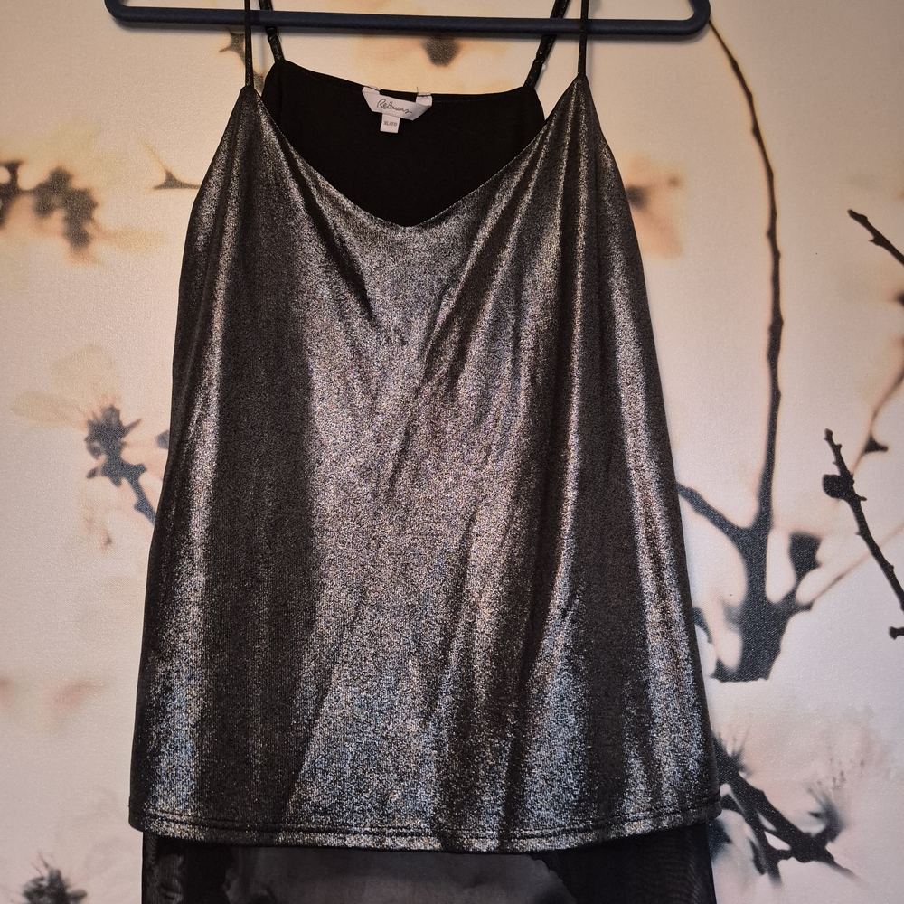 Reitmans Shimmering Silver Camisole Top